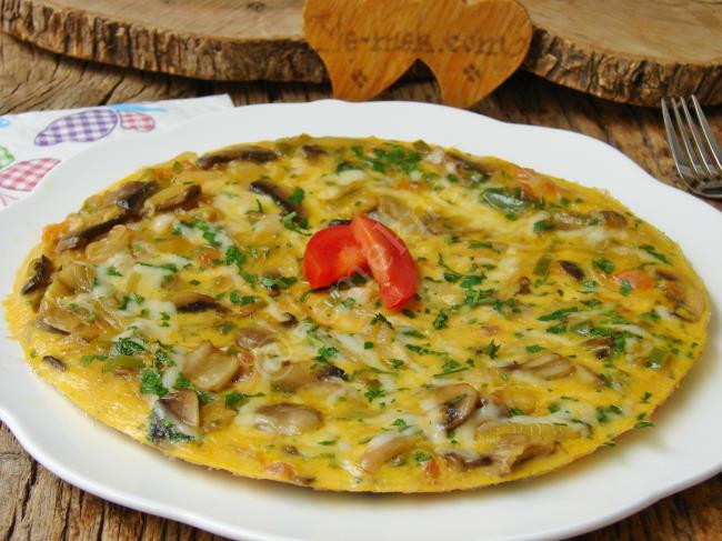MANTARLI OMLET /MUSHROOM OMLETTE