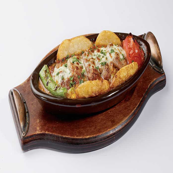 KİREMITTE KAŞARLI KÖFTE / MEATBALL CASSEROLE WITF CHEESE